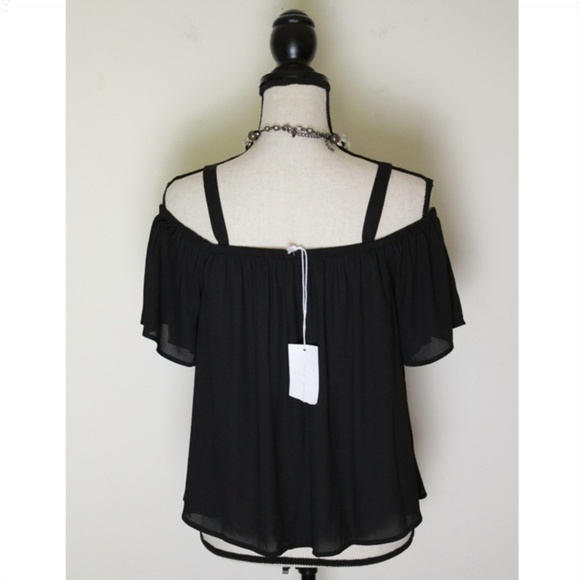 Lush Black Crop Top Size Small NWT - Picture 3 of 6